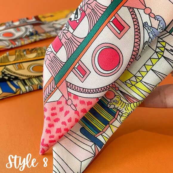 Skinny Scarf - Bag Charm, Bow, Neck Tie - Scarves Collection - Picture 16 of 17